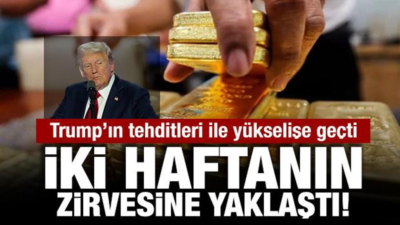 Altın iki haftanın zirvesine yaklaştı... Yeni tarifeler ve FED beklentileri