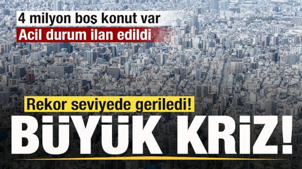 Büyük kriz! 4 milyon boş konut var, acil durum ilan edildi! 