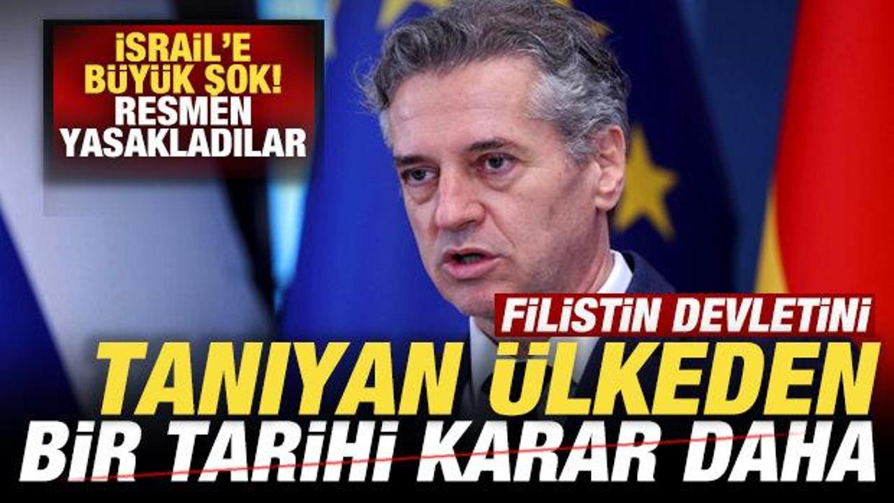 Filistin'i tanıyan ülkeden bir tarihi karar daha! İsrail'e büyük şok! Resmen yasakladılar