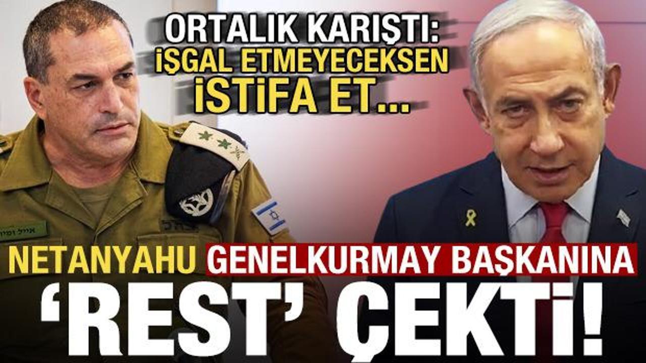 İsrail'de büyük kriz! Netanyahu, genelkurmay başkanına rest çekti...