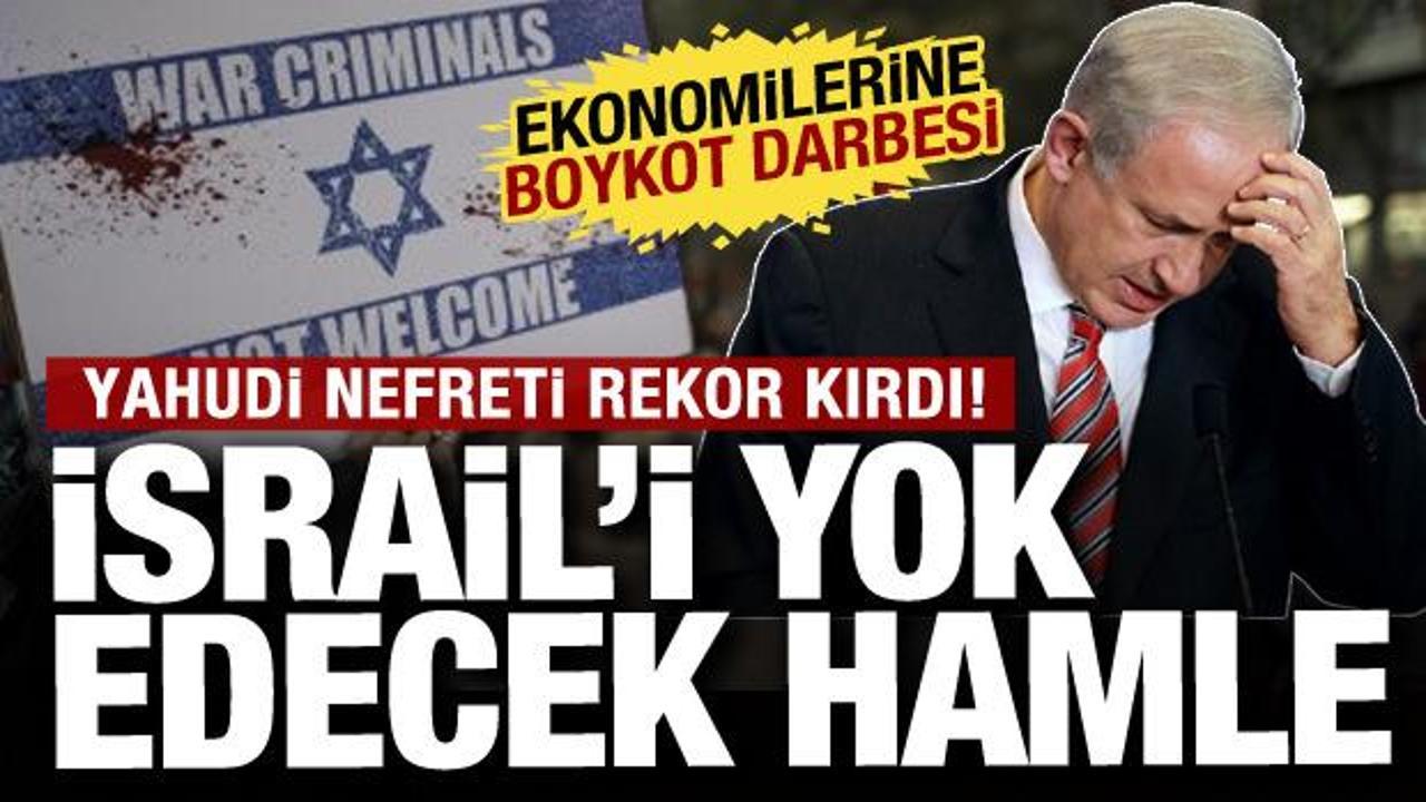İsrail'i yok edecek hamle: Yahudi nefreti rekor kırdı!