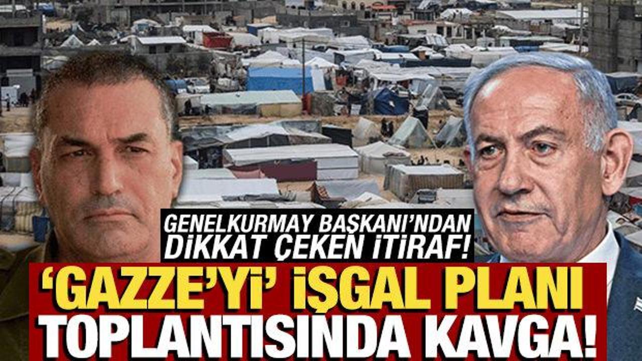 İsrail'in 'İşgal' planı toplantısında kavga! Birbirlerine girdiler