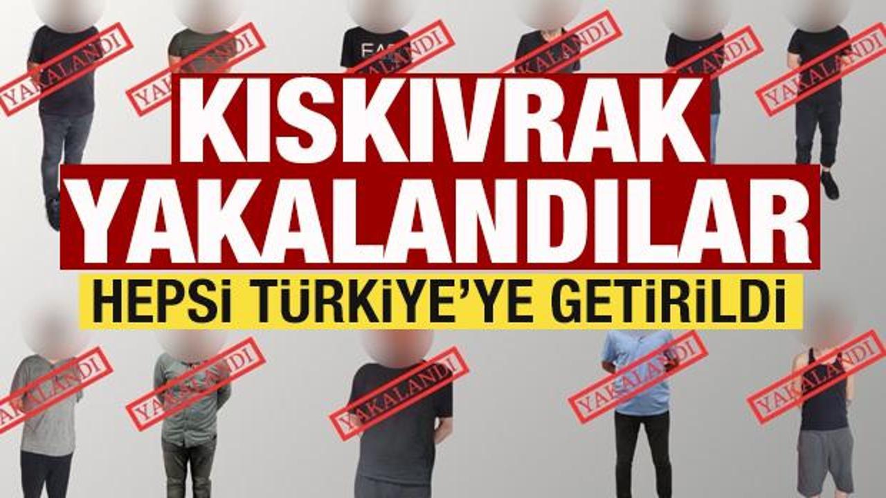 Kıskıvrak yakalandılar! 11 kişi Türkiye'ye iade edildi