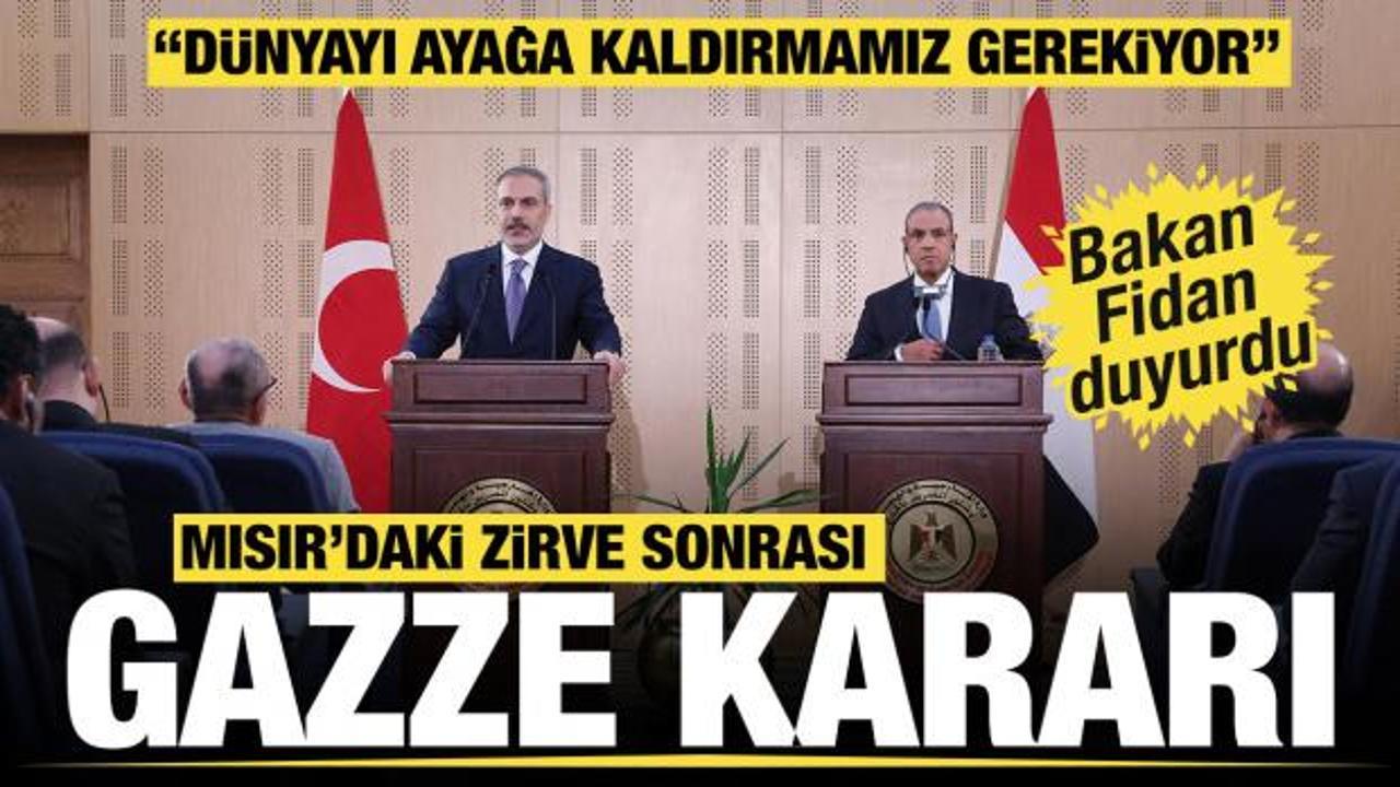 Mısır'daki zirvede Gazze kararı! Bakan Fidan: İslam İşbirliği Teşkilatı toplanıyor