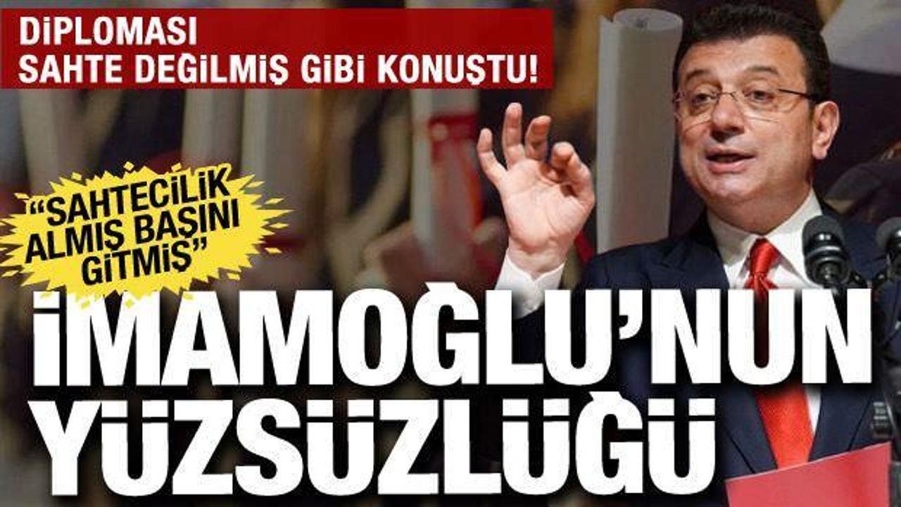 Sahte diploma skandalında İmamoğlu detayı: Sahtekarlık hep vardı böyle utanmazlık yoktu...