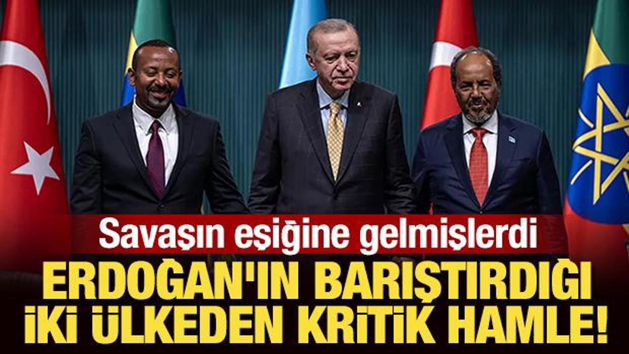 Savaşın eşiğine gelmişlerdi... Erdoğan'ın barıştırdığı iki &uuml;lkeden kritik adım!