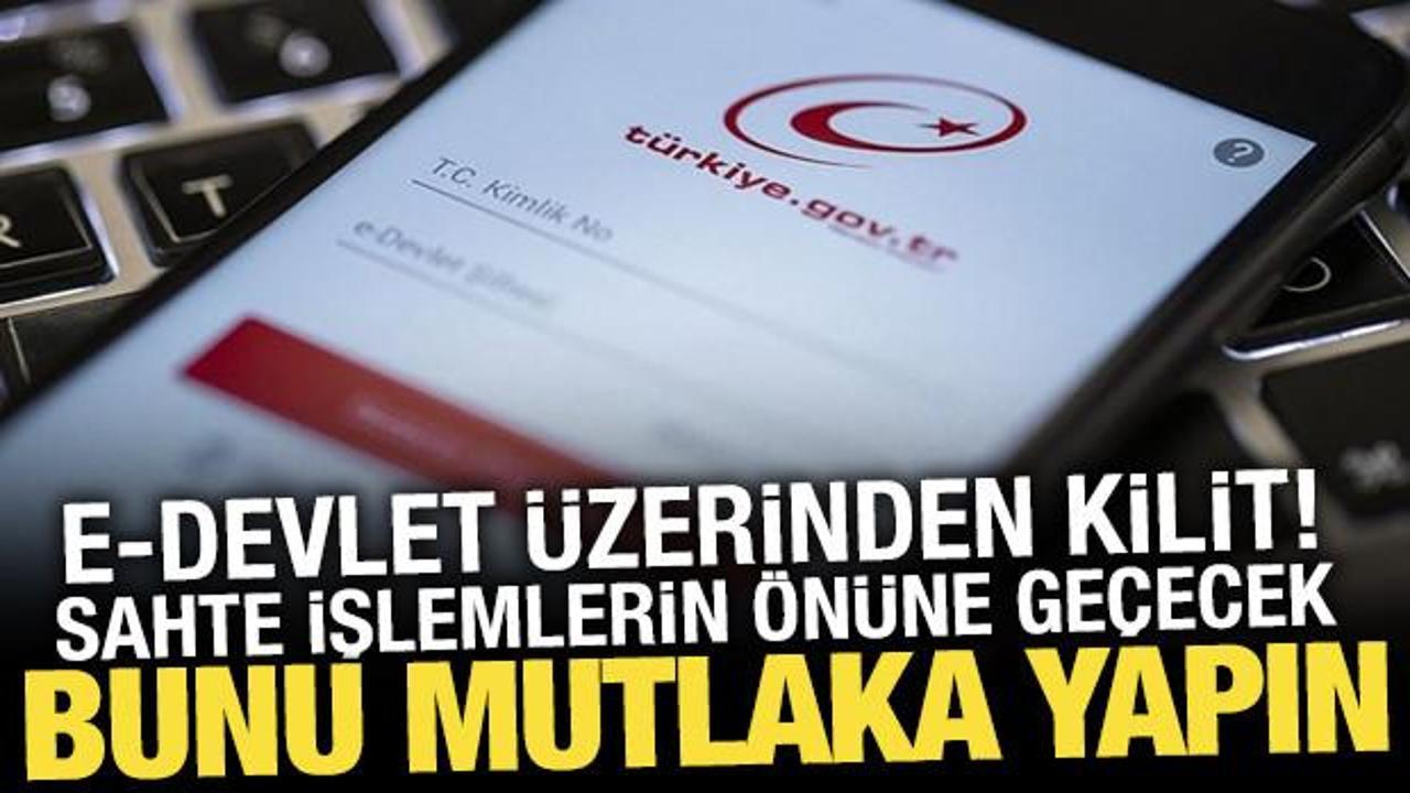 Tapu dolandırıcılarına karşı e-Devlet &uuml;zerinden kilit