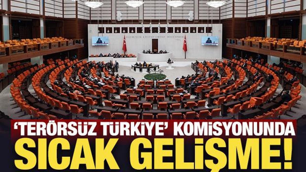 'Terörsüz Türkiye' komisyonunda ön toplantının saati belli oldu