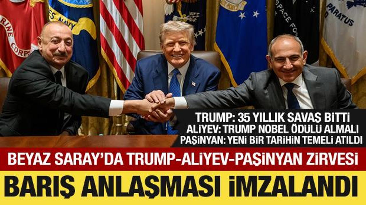 Trump, Aliyev ve Paşinyan ile görüştü: Tarihi anlaşma imzalandı