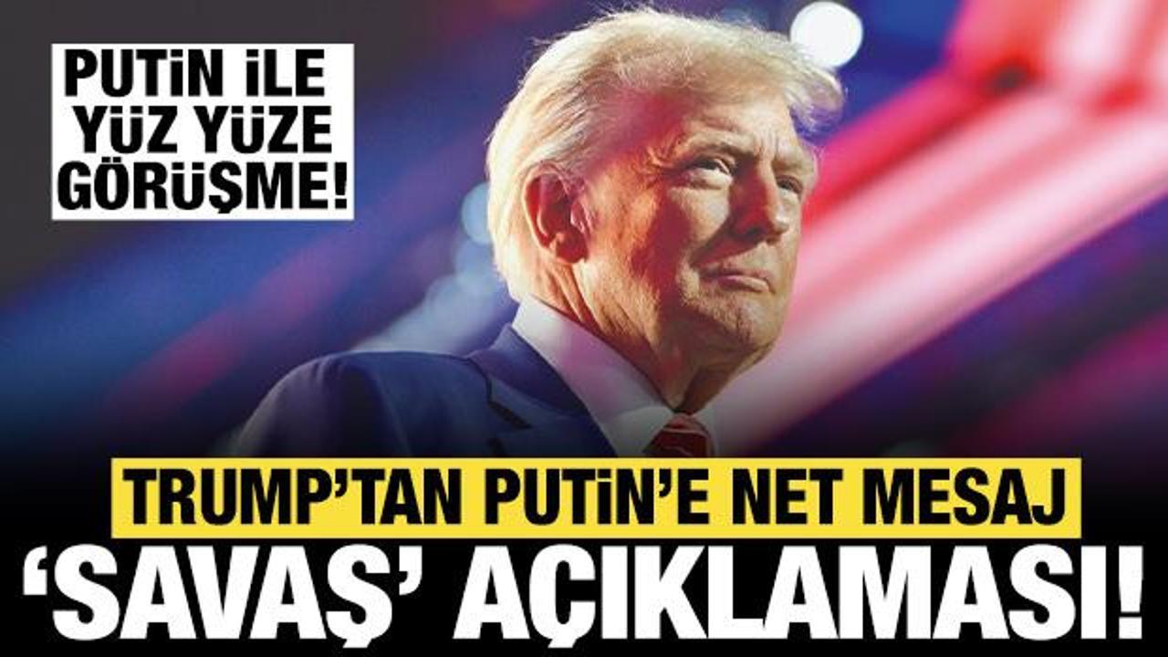 Trump'tan "savaş" a&ccedil;ıklaması: Putin ile g&ouml;r&uuml;şme tarihini duyurdu!