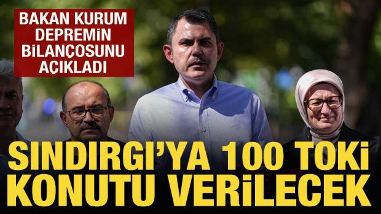 Bakan Kurum duyurdu: Sındırgı için 100 TOKİ konutu verilecek