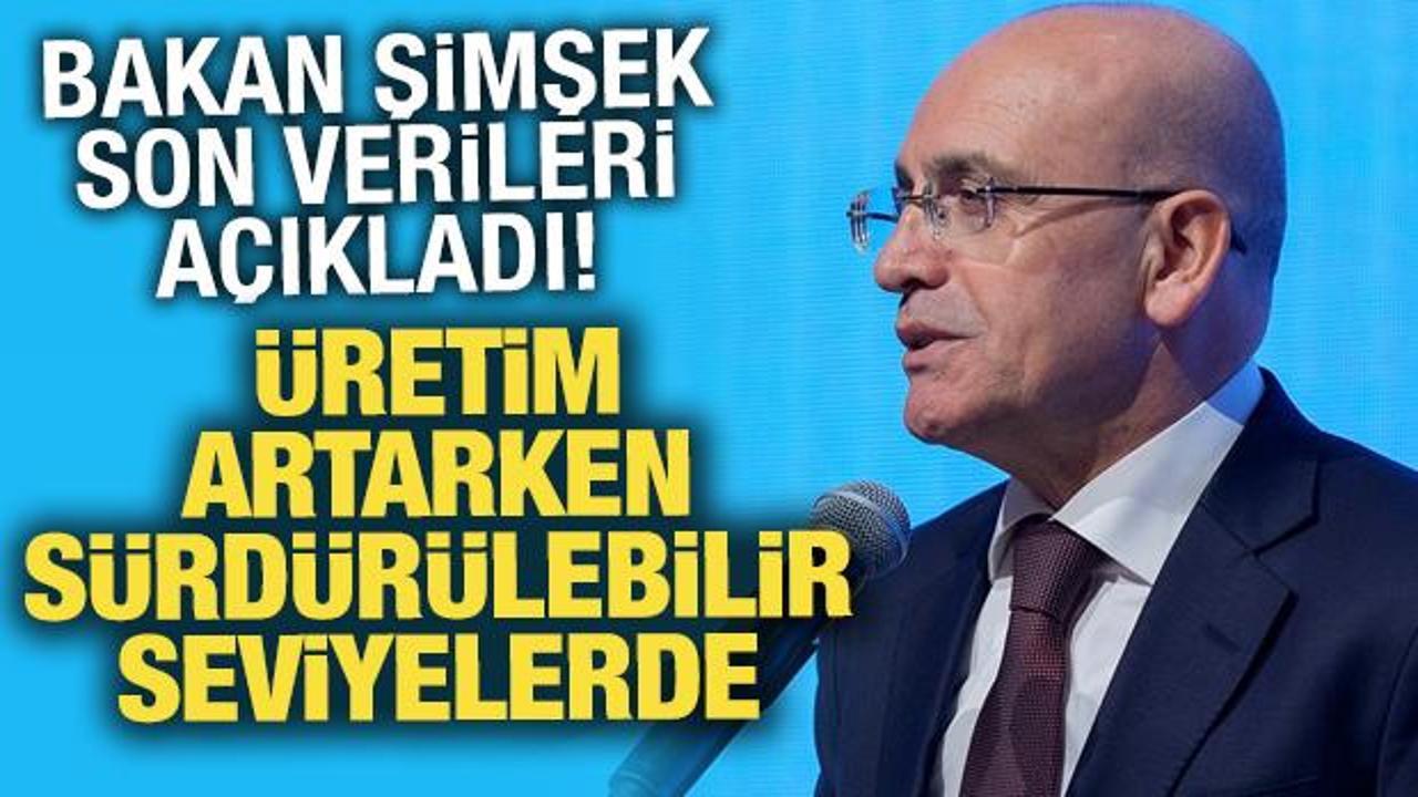 Bakan Şimşek: Cari a&ccedil;ığın s&uuml;rd&uuml;r&uuml;lebilir seviyede kalmasını bekliyoruz