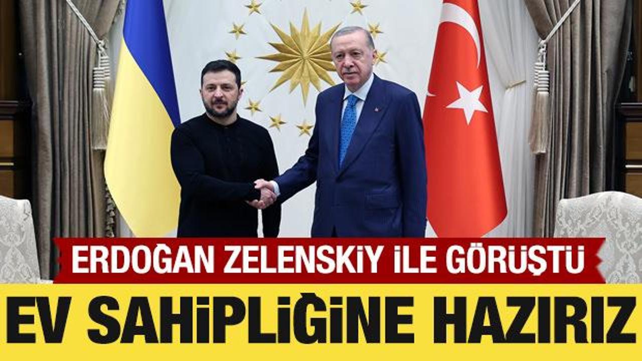 Cumhurbaşkanı Erdoğan, Zelenskiy ile görüştü