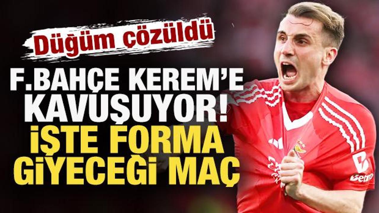 Düğüm çözüldü! Fenerbahçe, Kerem Aktürkoğlu'na kavuşuyor: İşte forma giyeceği maç 
