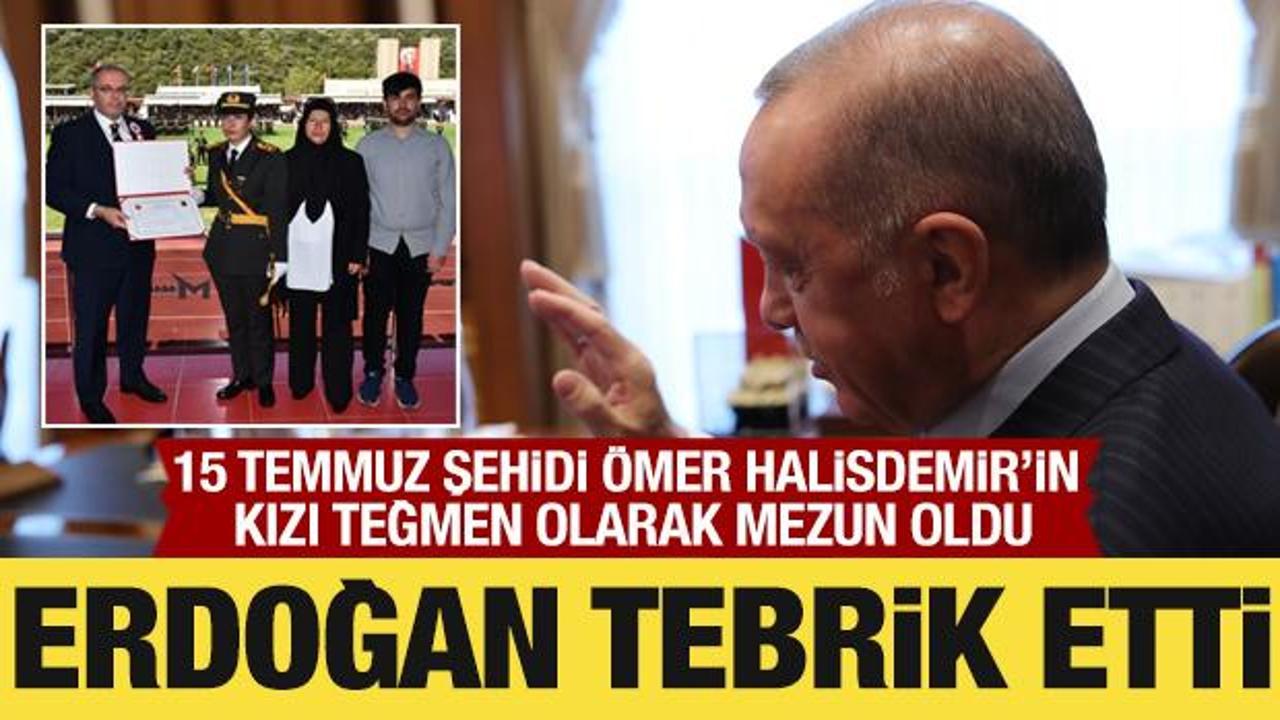 Erdoğan'dan, 15 Temmuz şehidi Ömer Halisdemir'in kızına telefon: Tebrik etti