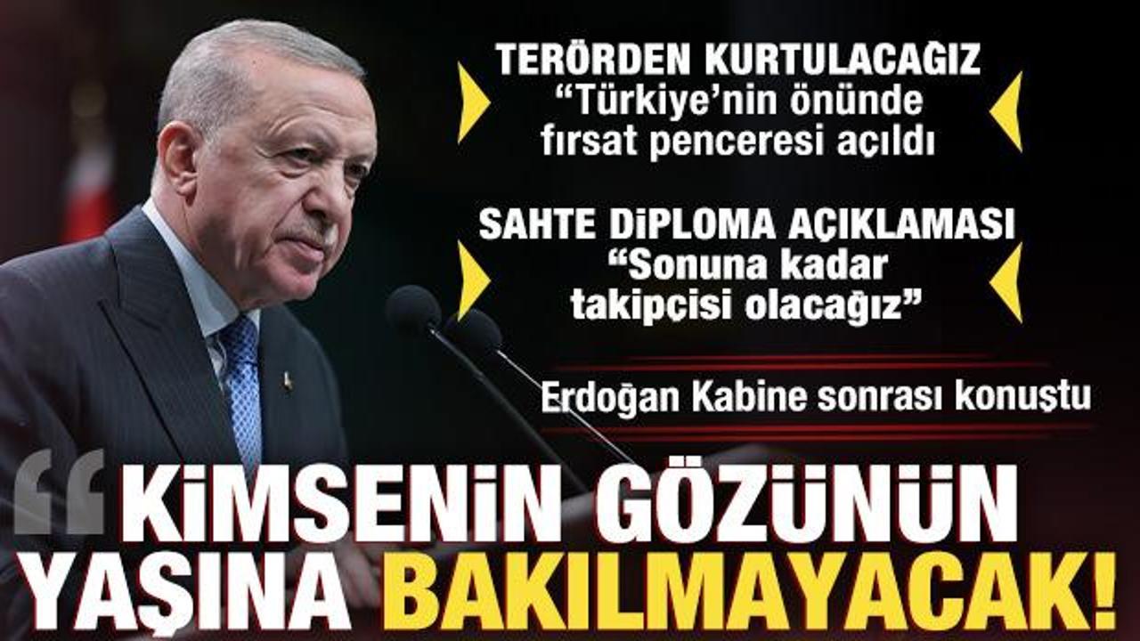 Erdoğan'dan 'Terörsüz Türkiye' açıklaması: Türkiye'nin önünde fırsat penceresi açıldı!