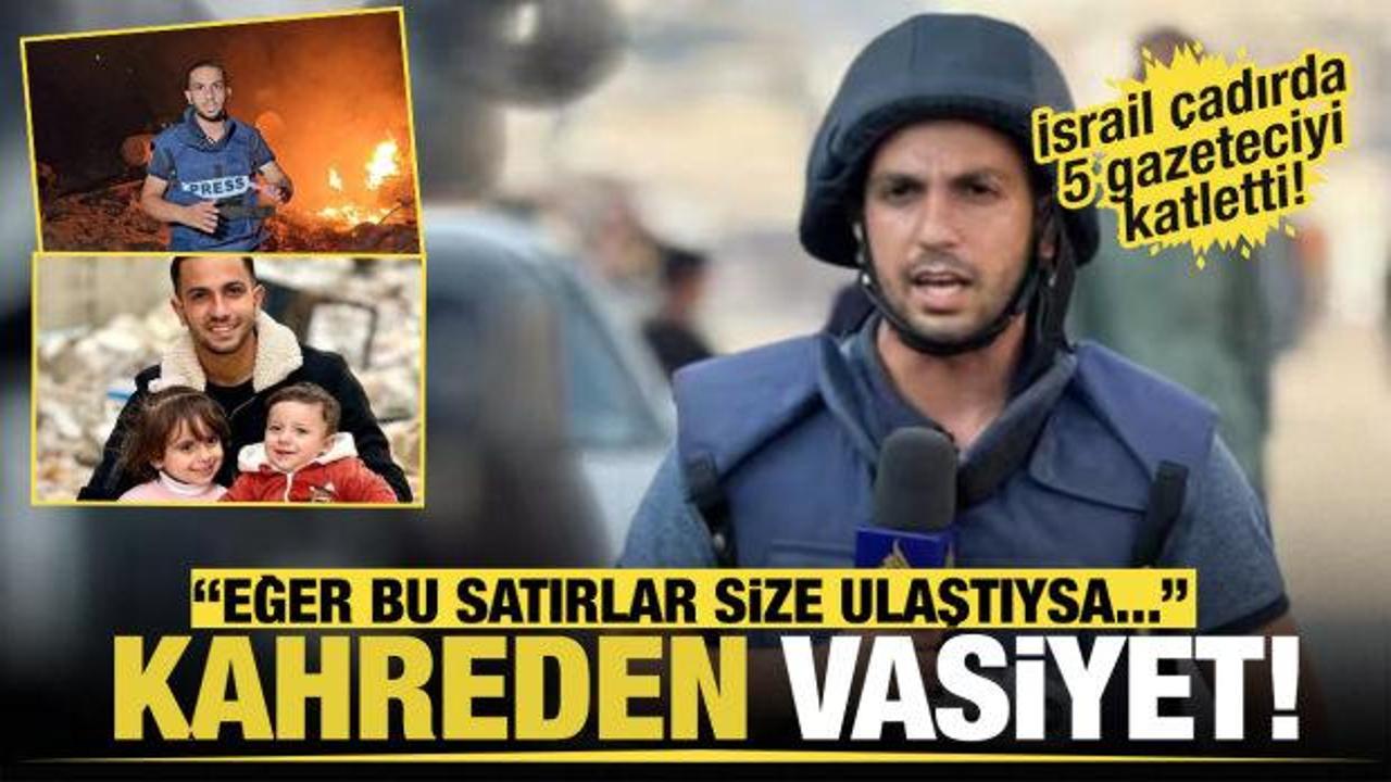 Filistin'in sesi susturuldu! İsrail'in katlettiği gazeteciden yürek burkan vasiyet...