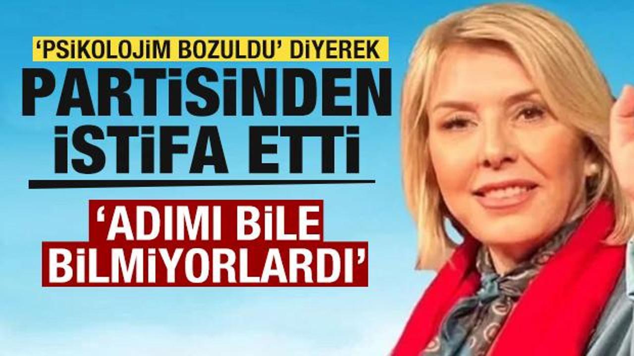  G&uuml;ls&uuml;m &Ouml;zer, g&ouml;revi ve partisinden istifa etti! Sert a&ccedil;ıklama: Adımı bile bilmiyorlardı