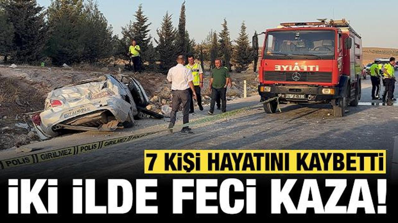 İki ilde feci kaza: 7 kişi &ouml;ld&uuml;, yaralılar var!