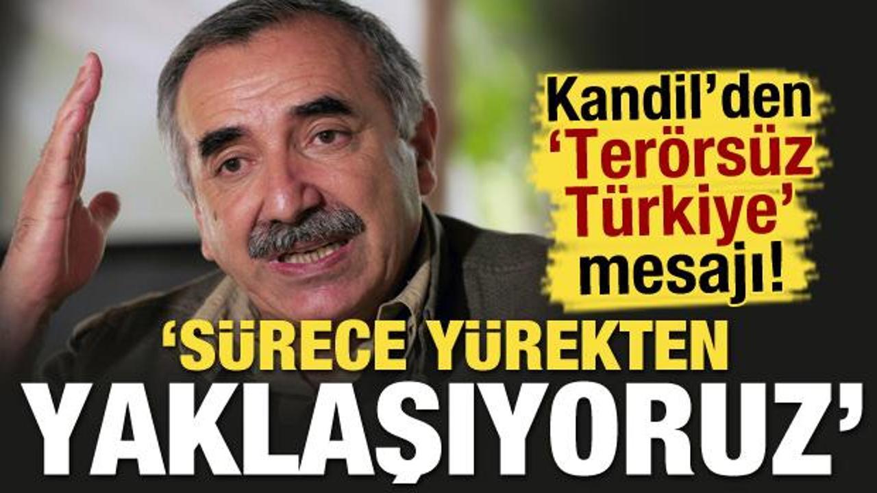 Kandil'den 'ter&ouml;rs&uuml;z T&uuml;rkiye' a&ccedil;ıklaması: S&uuml;rece y&uuml;rekten yaklaşıyoruz