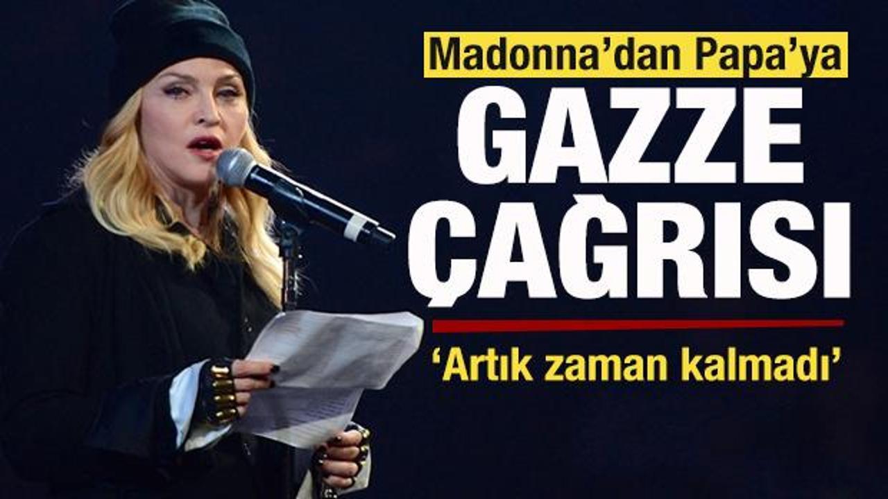 Madonna'dan Papa'ya Gazze &ccedil;ağrısı: Artık zaman kalmadı