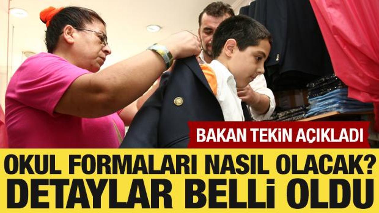 Okul formaları nasıl olacak? Bakan Tekin'den açıklama: Detaylar belli oldu