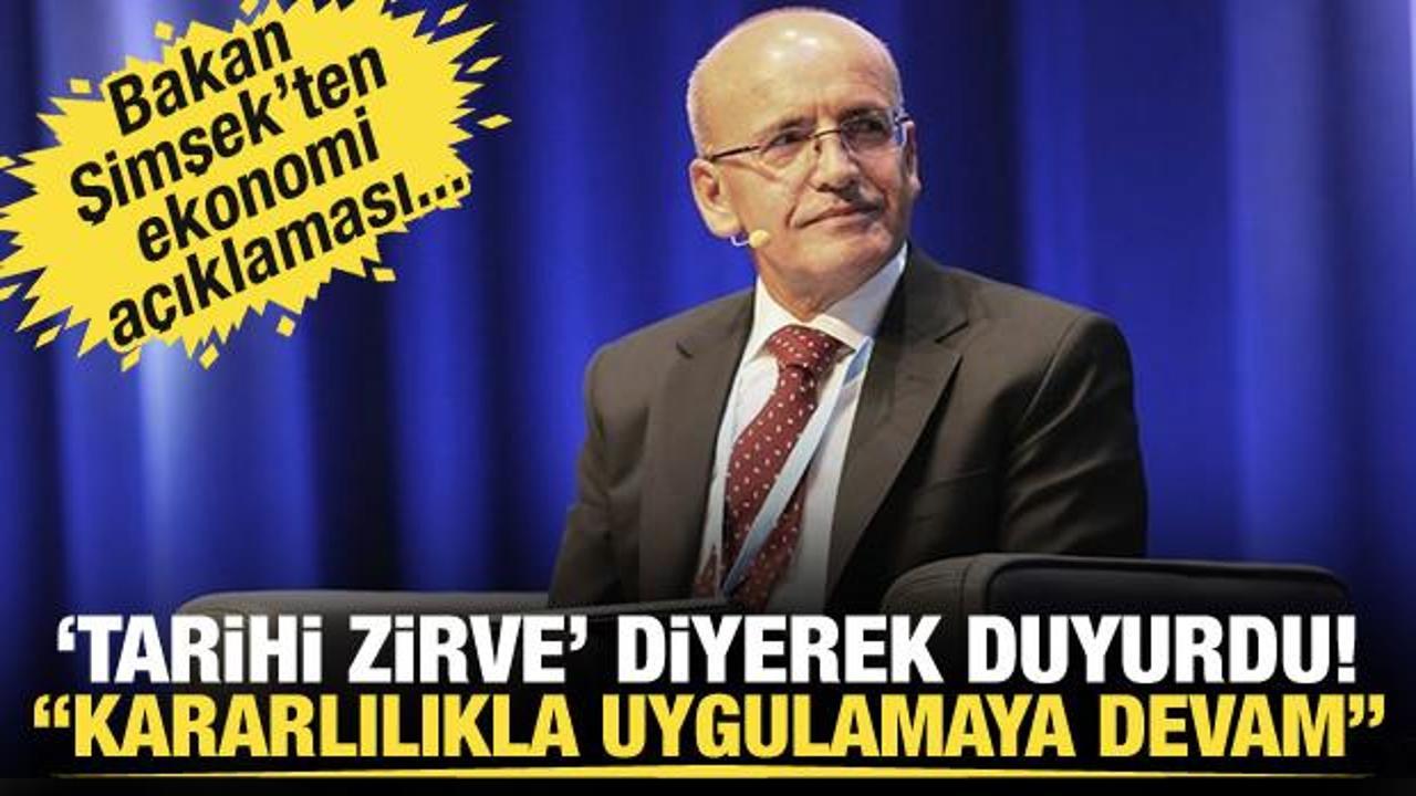 Son dakika... Bakan Şimşek'ten rezerv ve ekonomi açıklaması!