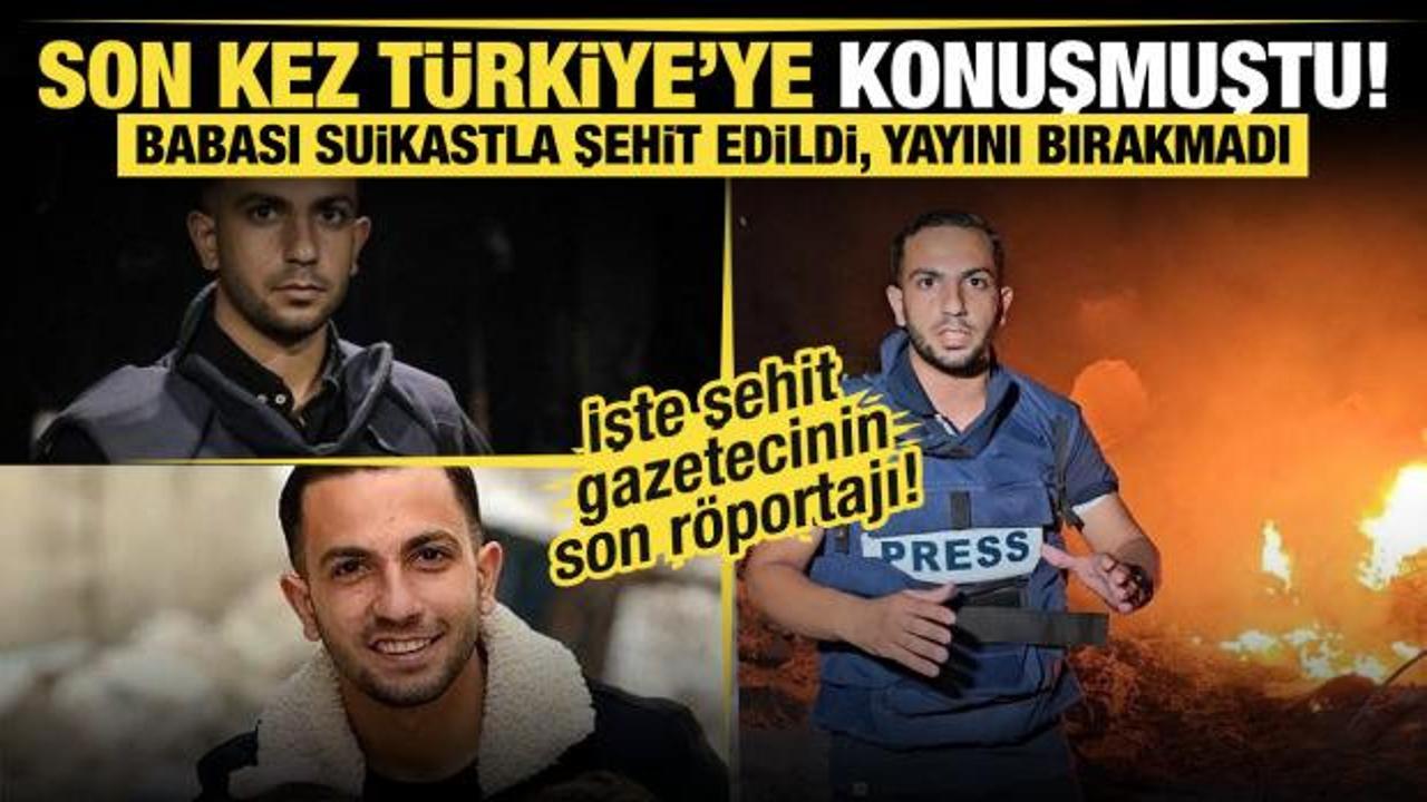 Son kez Türkiye'ye konuşmuştu... İşte şehit gazetecinin son röportajı!