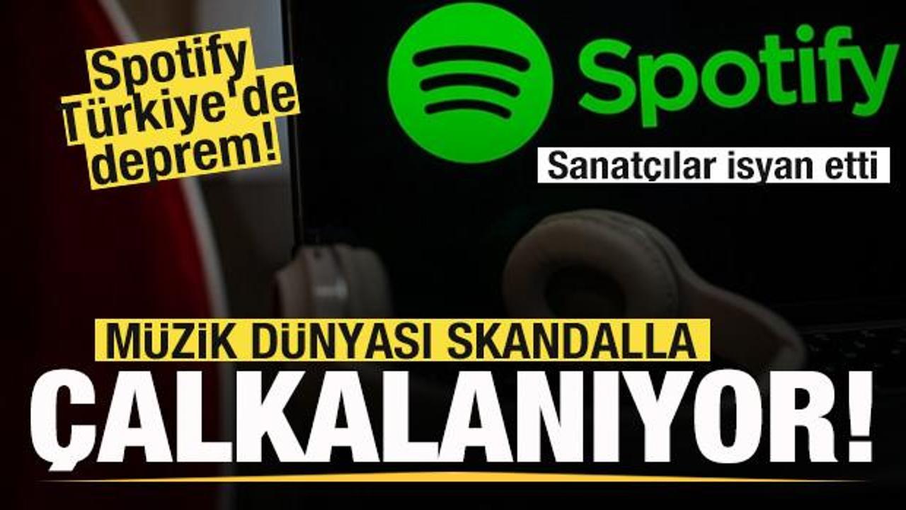 Spotify Türkiye'de deprem! Müzik dünyası çalkalanıyor! Sanatçılar isyan etti