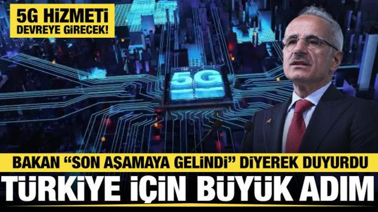 T&uuml;rkiye i&ccedil;in b&uuml;y&uuml;k adım: 5G hizmetinde son aşamaya gelindi!