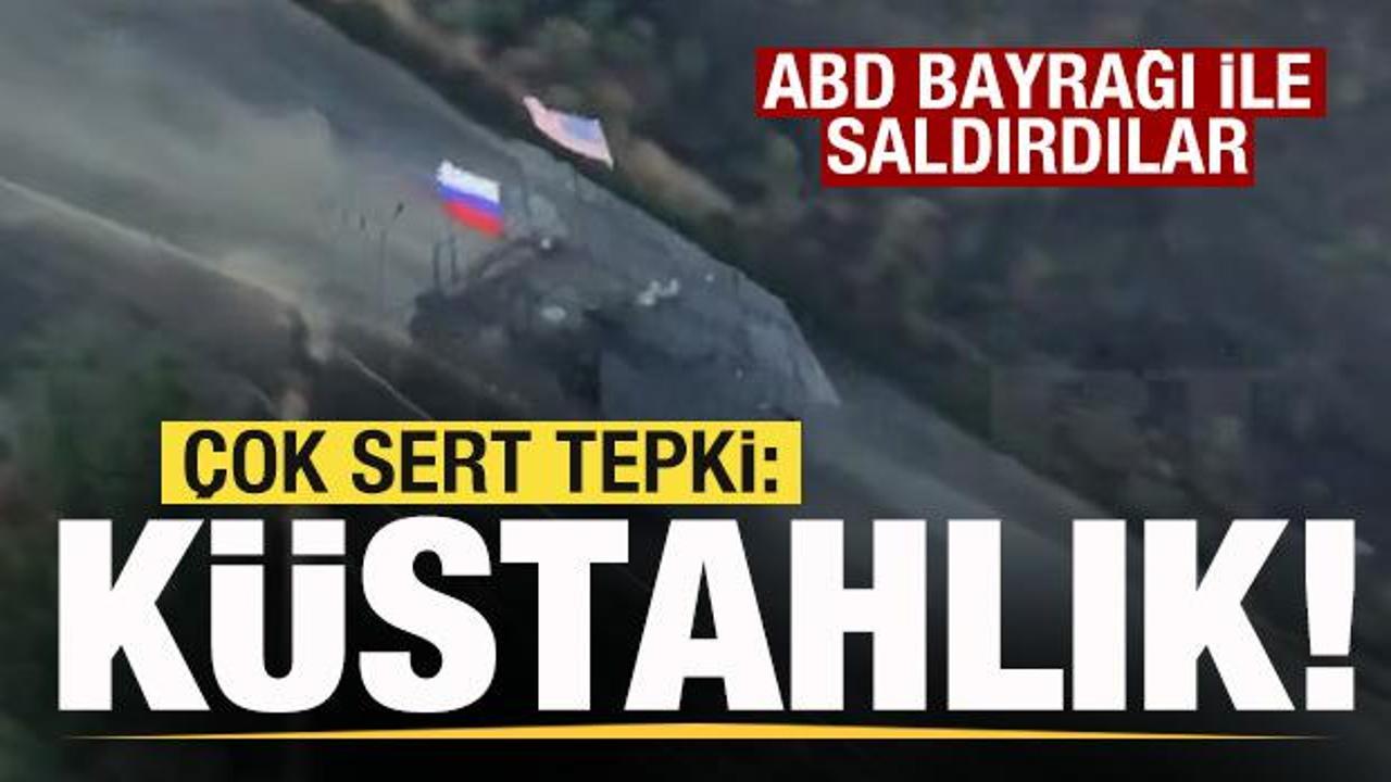ABD bayrağı ile savaşa girdiler! &Ccedil;ok sert tepki: Maksimum k&uuml;stahlık