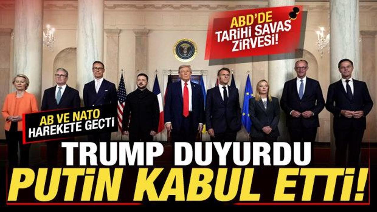 ABD'de tarihi savaş zirvesi! Trump son dakika duyurdu: Putin kabul etti