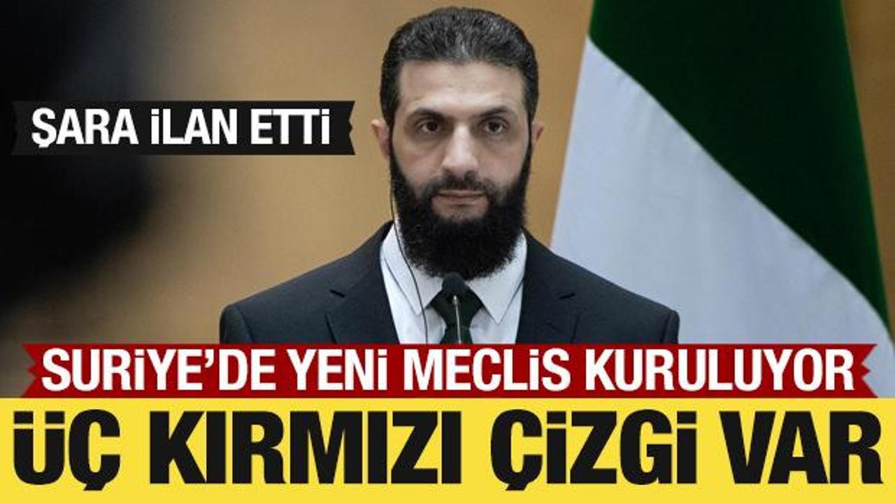 Ahmed Şara ilan etti: Suriye&rsquo;de yeni meclis kuruluyor