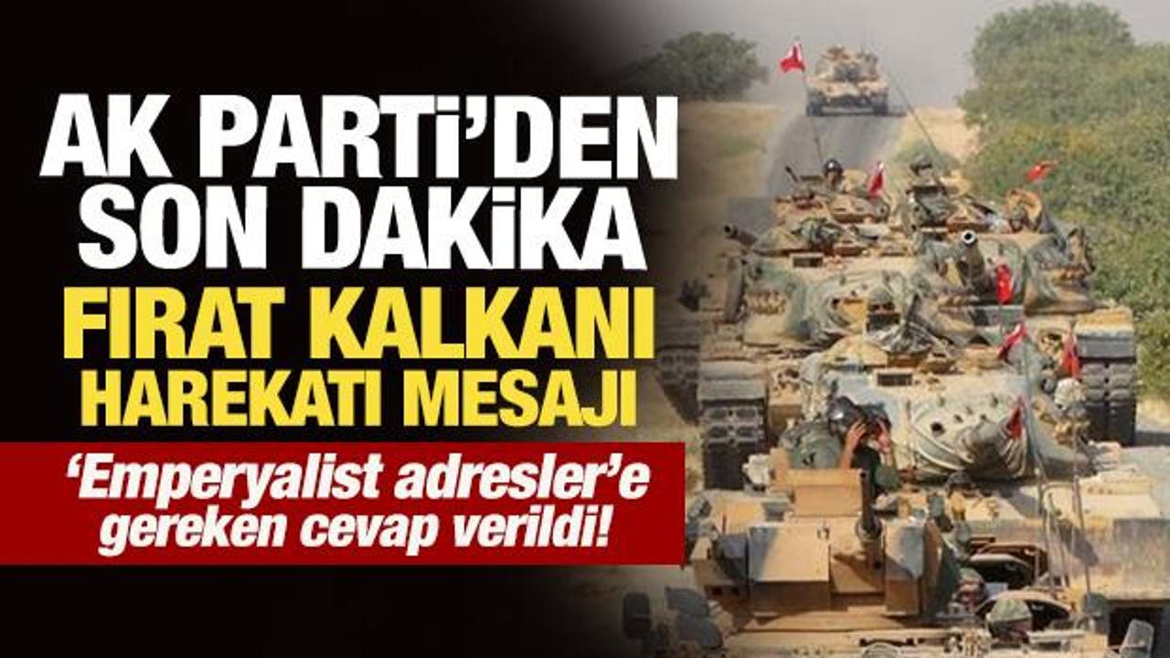 AK Parti Sözcüsü Ömer Çelik’ten Fırat Kalkanı Harekâtı’nın 9. yıl dönümü mesajı
