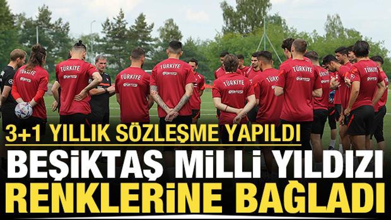 Beşiktaş milli yıldızı renklerine bağladı: 4 yıllık s&ouml;zleşme yapıldı