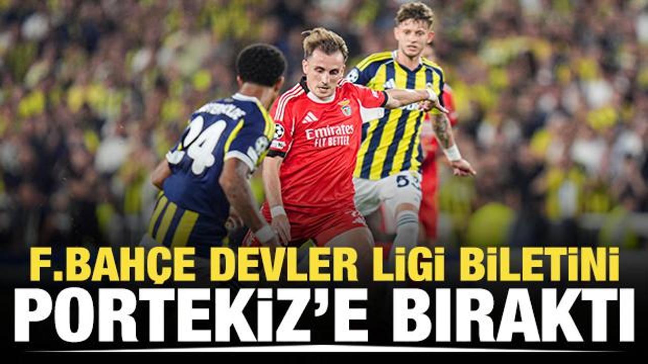 Fenerbahçe Devler Ligi biletini Portekiz'e bıraktı