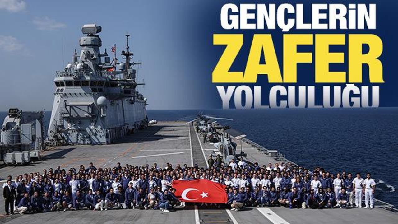  Gen&ccedil;lerin TCG Anadolu gemisiyle "Zafer Yolculuğu" gururu