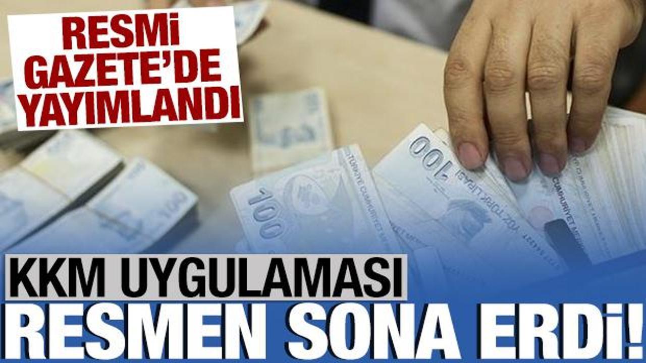 Kur Korumalı Mevduat uygulaması sona erdi! Resmi Gazete'de yayımlandı