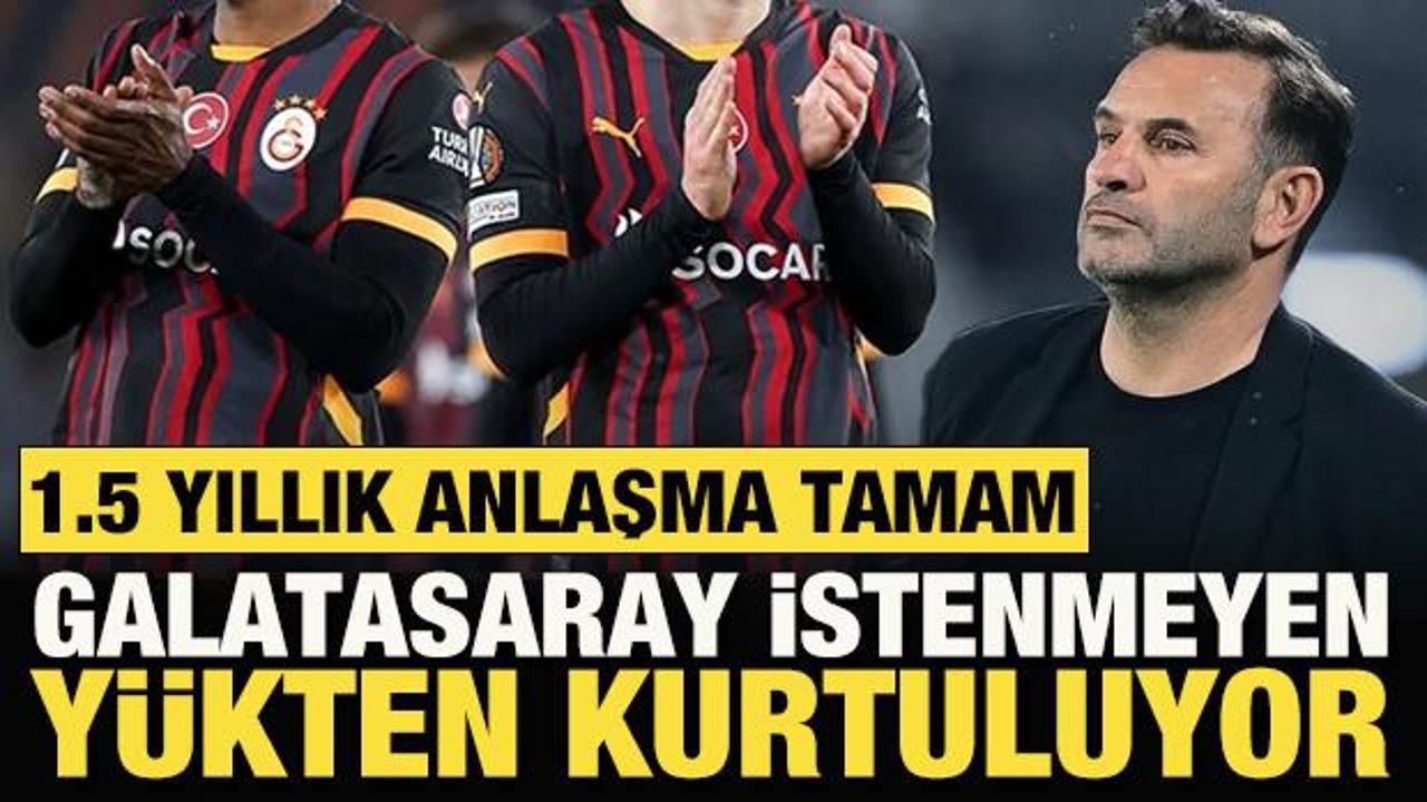 1.5 yıllık anlaşma tamam! Galatasaray istenmeyen yükten kurtuluyor