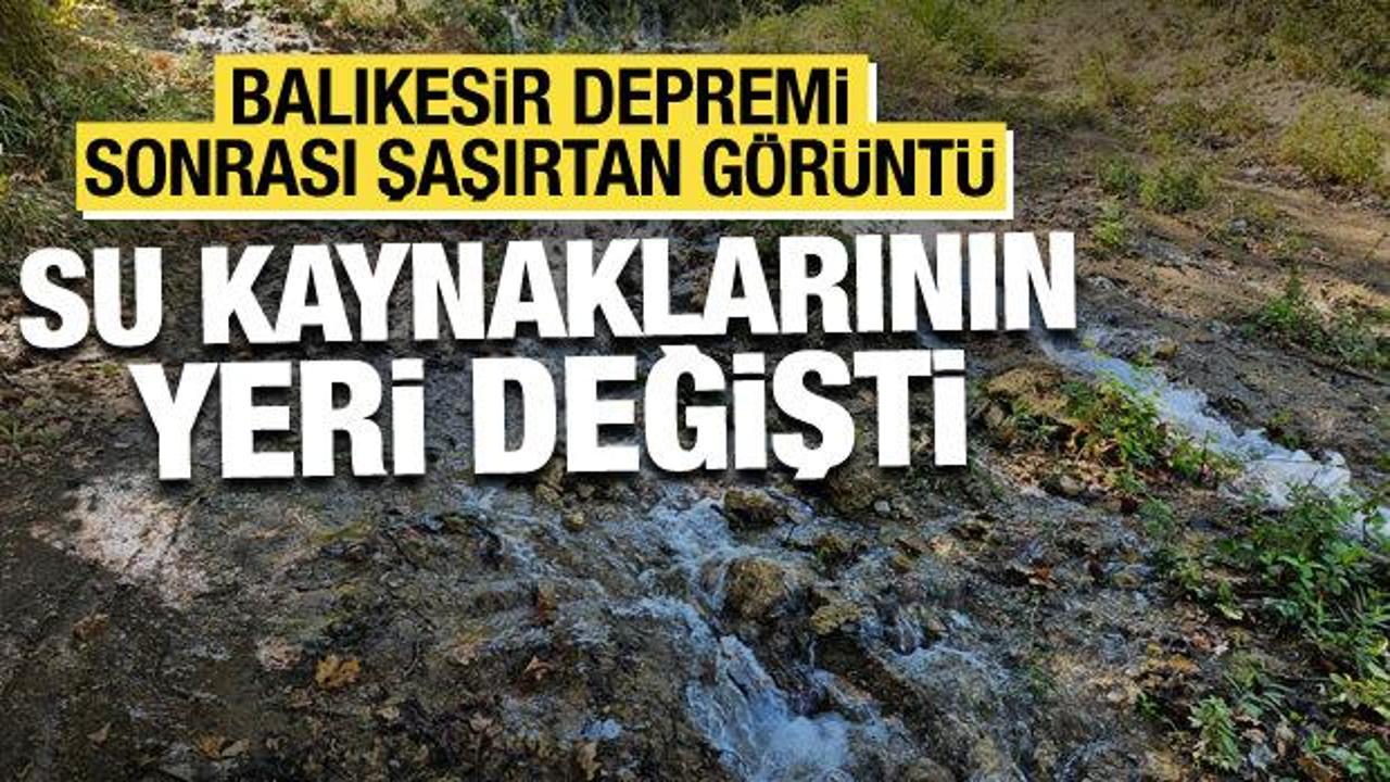 6.1 büyüklüğündeki deprem su kaynaklarının yerini değiştirdi