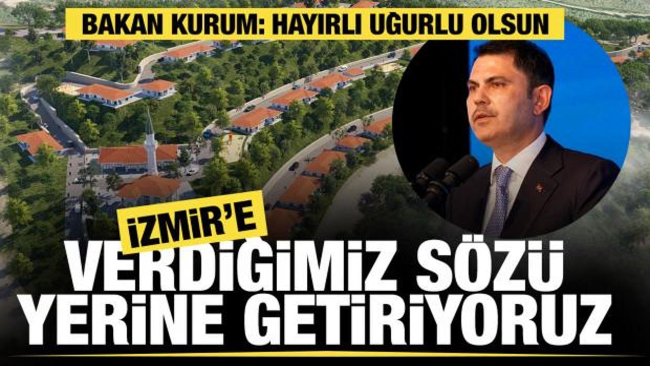 Bakan Kurum: "İzmir'de afetin izlerini siliyoruz"