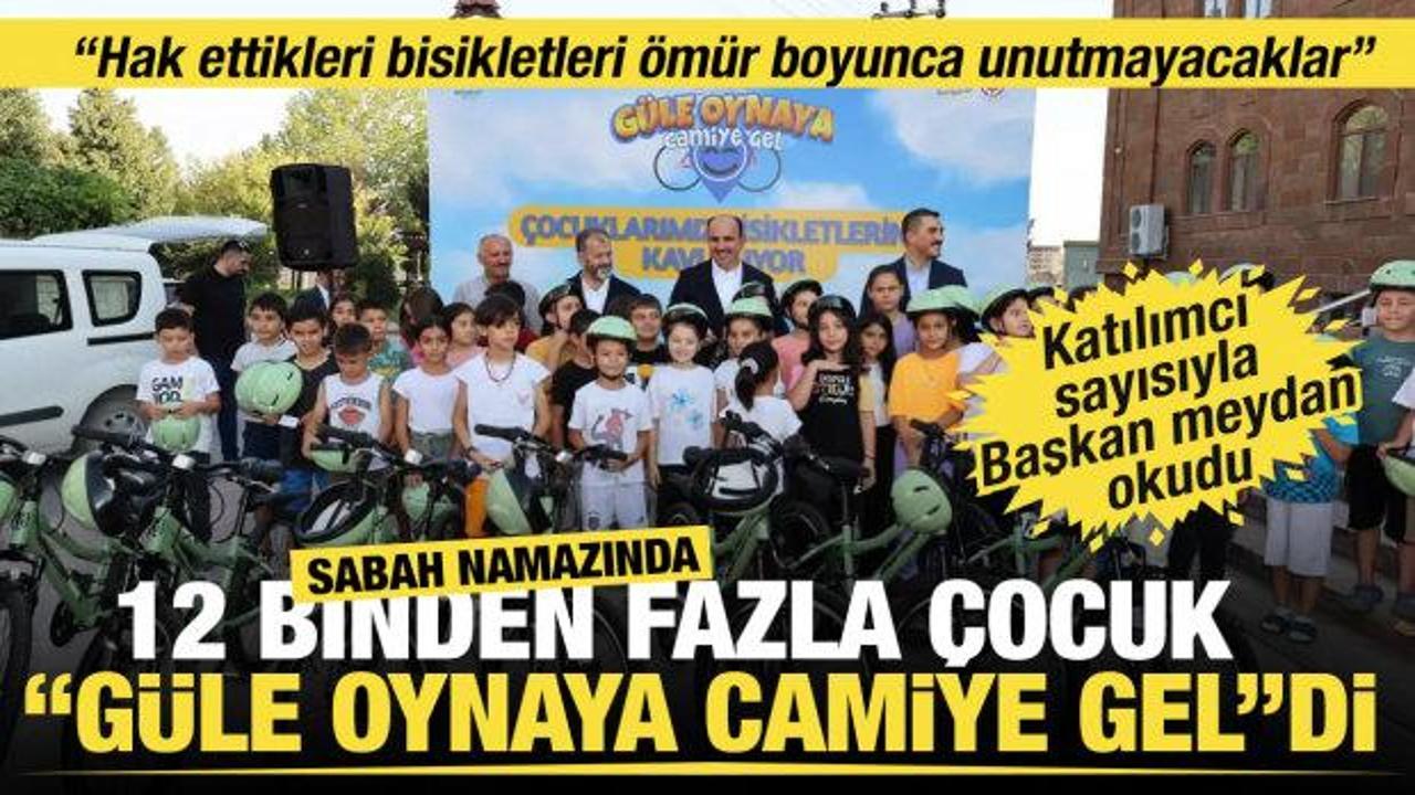 Başkan Altay, 40 gün sabah namazına giderek bisiklet kazanan çocuklarla buluştu