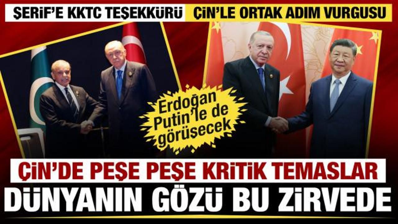 Cumhurbaşkan Erdoğan'dan Çin'de liderlerle peş peşe görüşmeler