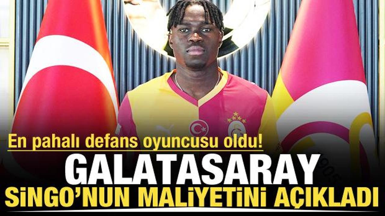 Galatasaray Singo'nun maliyetini resmen a&ccedil;ıkladı