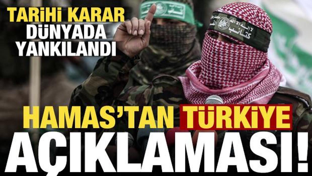 Hamas'tan 'Türkiye' açıklaması!