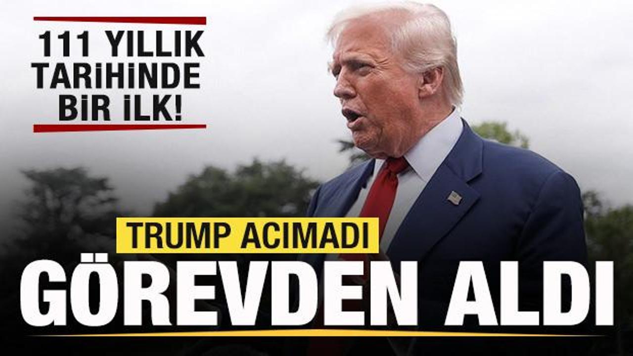 Hedef göstermişti! Trump acımadı görevden aldı! 111 yıllık tarihinde ilk