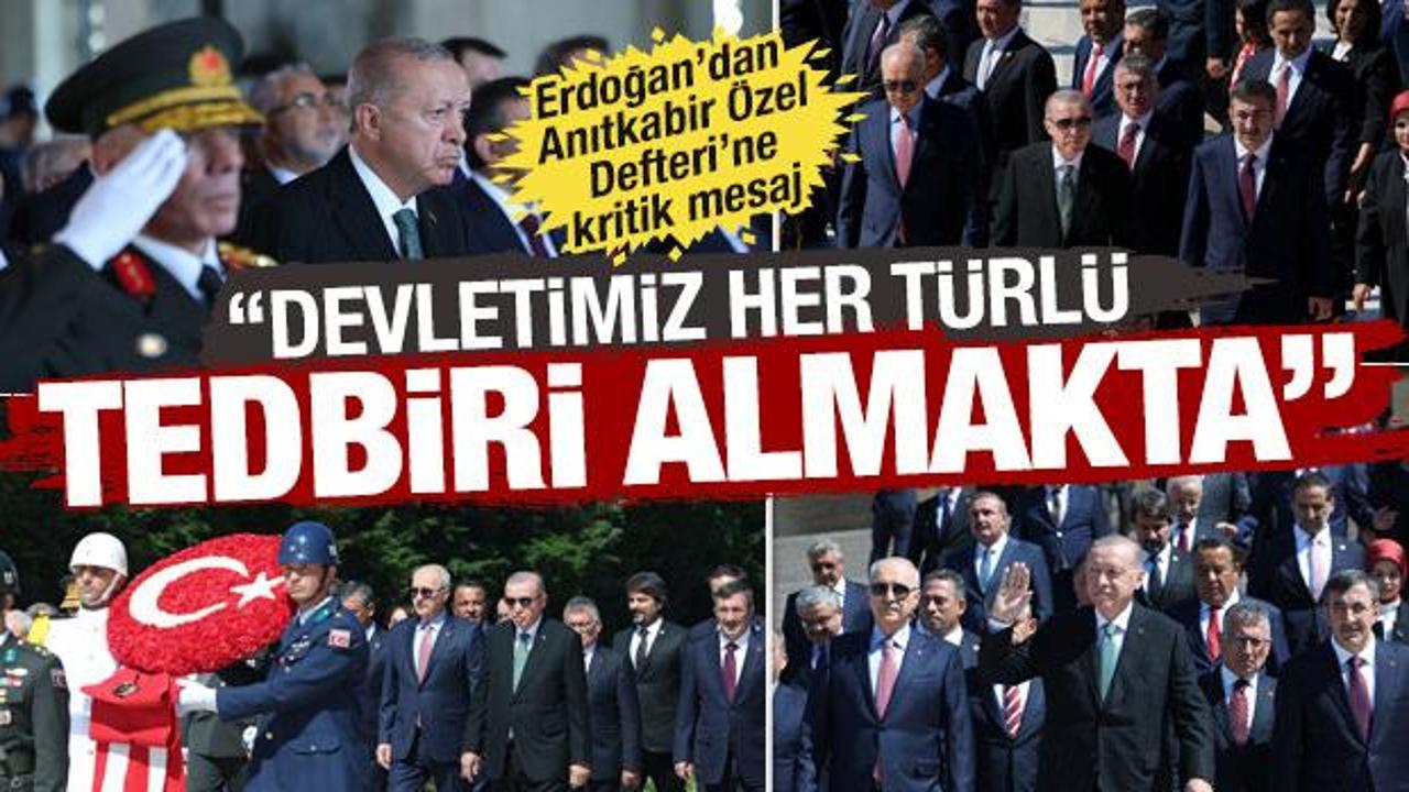 SON DAKİKA: 'Büyük zafer'in 103. yılı: Erdoğan, Anıtkabir Özel Defteri'ni imzaladı