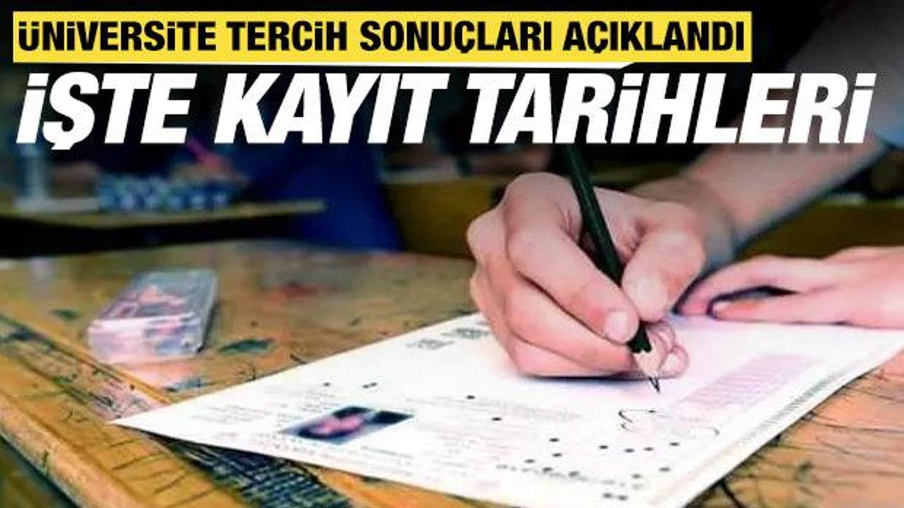 SON DAKİKA: YKS Başkanı Ersoy: Üniversite tercih sonuçları açıklandı