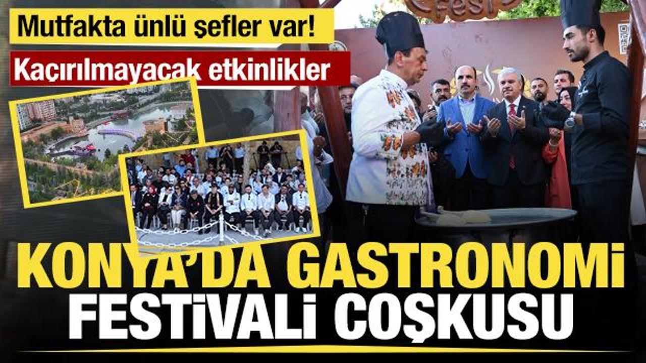 3. Konya Gastronomi Festivali büyük bir coşkuyla başladı