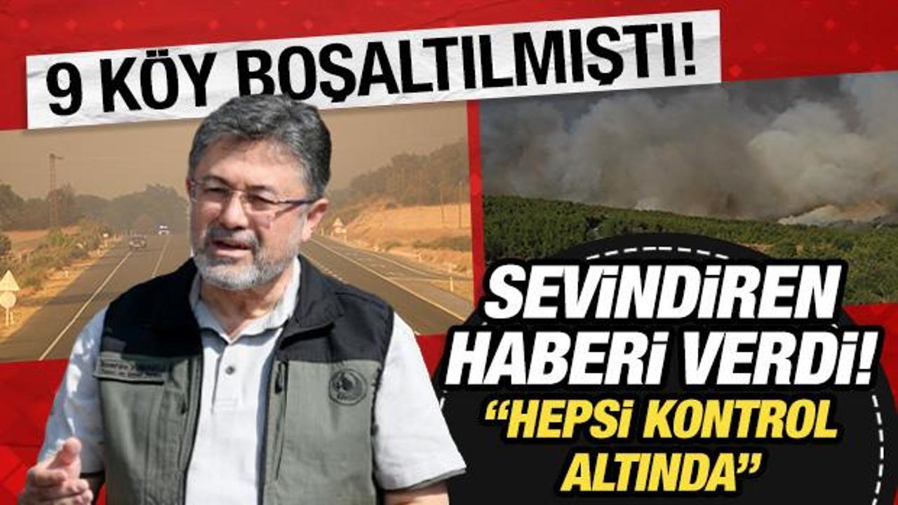 Bakan Yumaklı sevindiren haberi verdi: Ülkemizde aktif yangın yok!